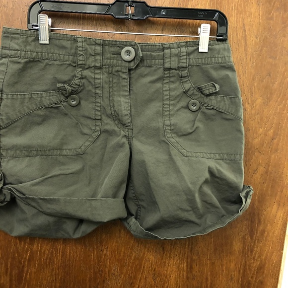 green cargo shorts womens